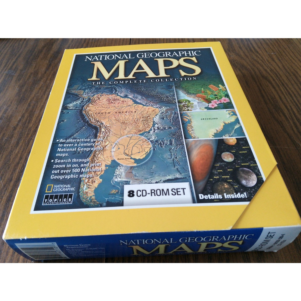 National Geographic Maps Complete Collection For Windows PC (2001)